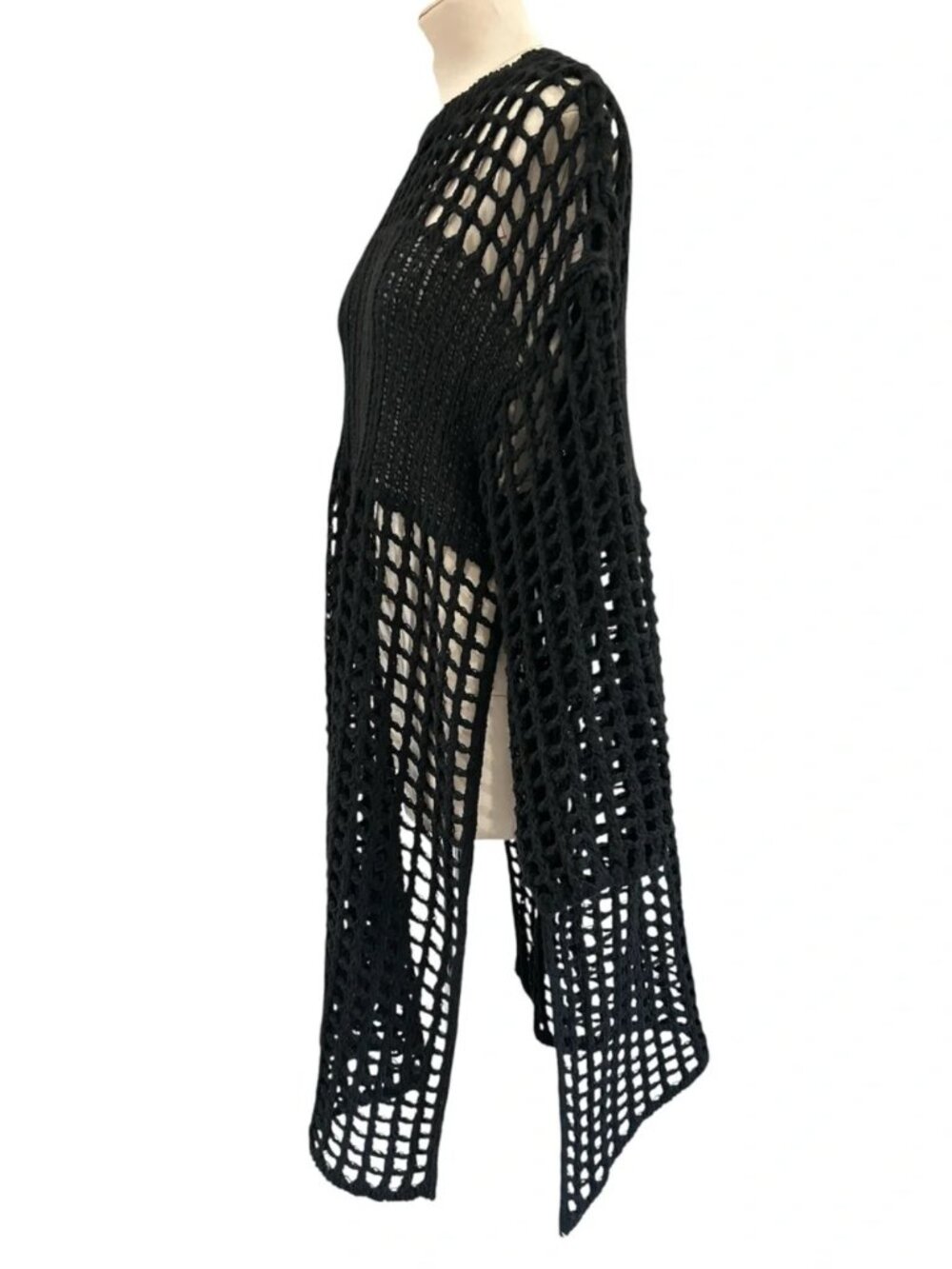 Kate Hewko Open Weave Knit Sweater Dress - Picture 3 of 12